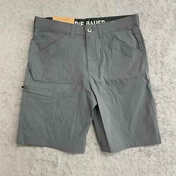 NEW Eddie Bauer Rainier 10” Tech Shorts Men’s 32 Cargo Outdoor Gray - Picture 2 of 7